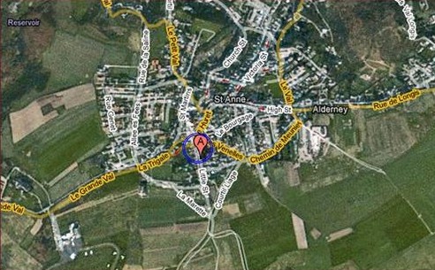 location map for property for sale in Alderney