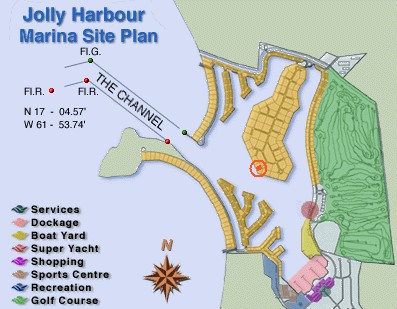 Antigua Jolly Harbour map