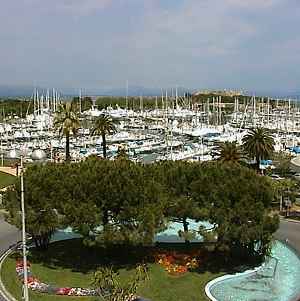 View from French apartment for sale Antibes South of France