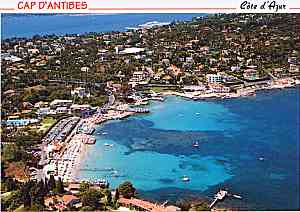 Photograph of Garoupe Beach on Cap d'Antibes