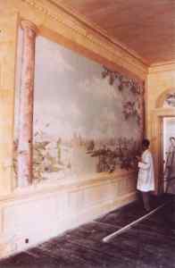 marble columns and Sussex landscape scenery